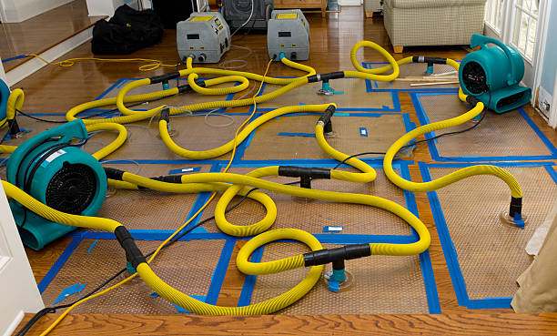 Professional Flood Damage Restoration technician working in Rochester, NY